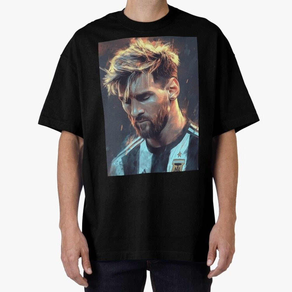 leo Messi Oversized T-Shirt Wear the Spirit of FIFA World Cup 2026 Spirit, Highlighting England and Germany, CR7, Supporter Pride, Iconic Celebrations, Legendary Names and Global Match Day Energy; Ideal for Football Dads, Football Moms, Friends,