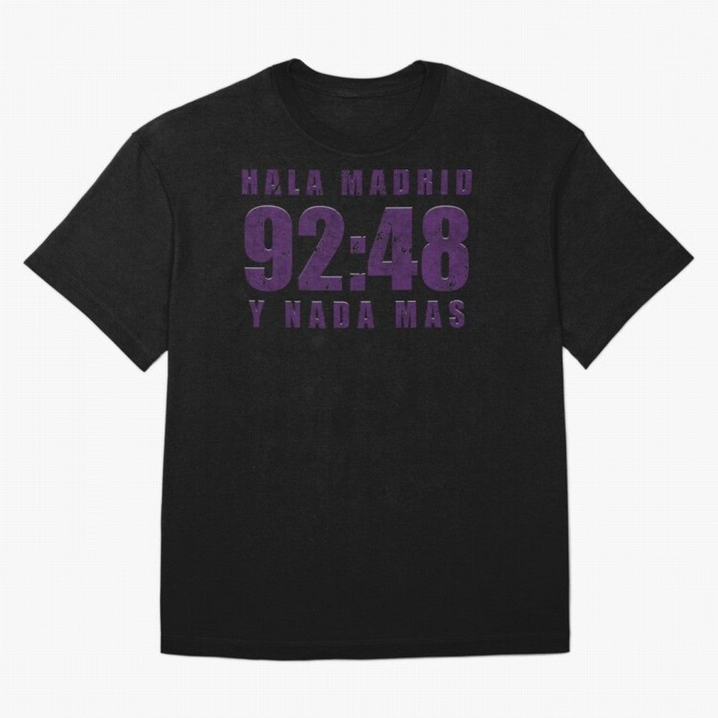 La Decima ChL 92:48 Madrid Hala Madrid Y Nada Mas History Made Madrid Bernabeu Football Soccer Legendary Oversized T-Shirt Represent FIFA World Cup 2026 Group Stage Spirit, Filled with England, France and Netherlands, Messi, CR7 and Mbappe, Global