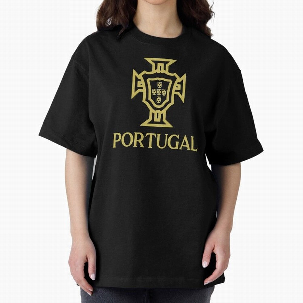 Portugal Oversized T-Shirt Celebrate Soccer Greatness during FIFA World Cup 2026 for Fans of Cristiano Ronaldo and France, Bringing Football Festival Excitement, Trophy Ambitions, Country Rivalries and Star Player Buzz; Created for Match Day