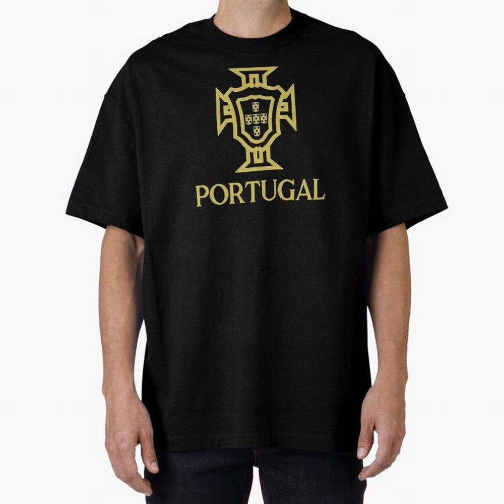 Portugal Oversized T-Shirt Celebrate Soccer Greatness during FIFA World Cup 2026 for Fans of Cristiano Ronaldo and France, Bringing Football Festival Excitement, Trophy Ambitions, Country Rivalries and Star Player Buzz; Created for Match Day