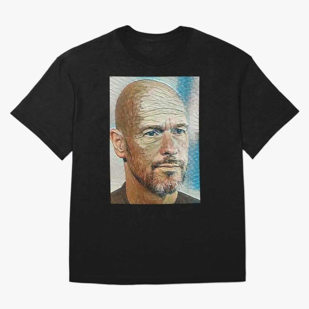 Erik Ten Hag Oversized T-Shirt Keep the Match Day Mood of FIFA World Cup 2026 USA Canada Mexico for Fans of Haaland and Mbappe and Brazil, Bringing Worldwide Fan Energy, Dramatic Goals, Stadium Lights and Championship Celebrations; Perfect for
