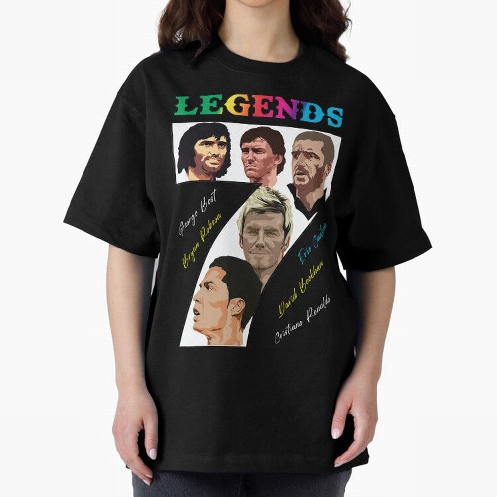LEGENDS OF FOOTBALL Oversized T-Shirt Bring Stadium Energy to the FIFA World Cup 2026 Group Stage Journey through Haaland Highlights, Spain Pride, Game Day Rituals, Football Legends, Country Pride and the Road to the Final; Ideal for Passionate