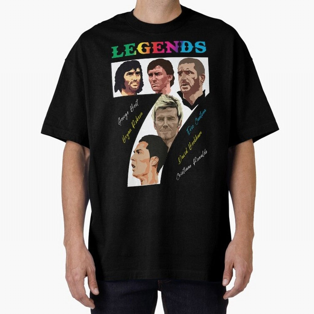 LEGENDS OF FOOTBALL Oversized T-Shirt Bring Stadium Energy to the FIFA World Cup 2026 Group Stage Journey through Haaland Highlights, Spain Pride, Game Day Rituals, Football Legends, Country Pride and the Road to the Final; Ideal for Passionate