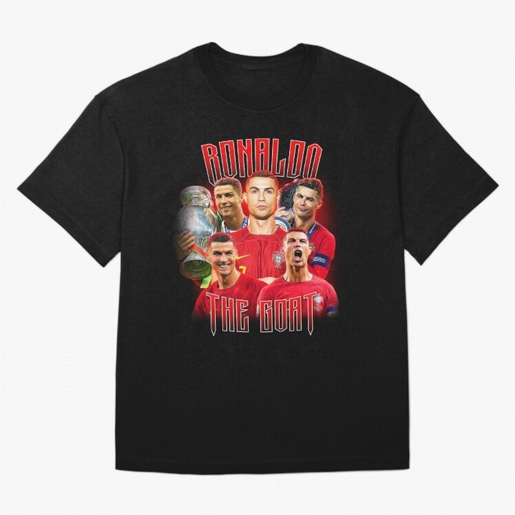 Cristiano Ronaldo Vintage Style Tee, Bootleg Tee, Bootleg T Shirt, Rap Tee Oversized T-Shirt Show Match Day Excitement for FIFA World Cup 2026 Group Stage Capturing Messi and Cristiano Ronaldo, Portugal, Spain and Germany Energy, Global Supporter