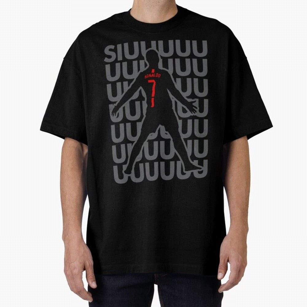 Siuuuuuu Cristiano Ronaldo Oversized T-Shirt Celebrate Fan Culture around the FIFA World Cup 2026 USA Canada Mexico Journey through CR7 Highlights, Brazil, Portugal and Argentina Pride, Supporter Pride, Iconic Celebrations, Legendary Names and