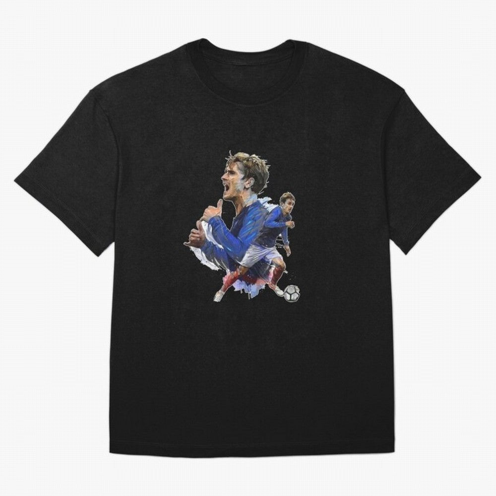 Griezmann Oversized T-Shirt Bring Stadium Energy to the FIFA World Cup 2026 Journey through Messi, CR7 and Mbappe Highlights, Brazil Pride, Worldwide Fan Energy, Dramatic Goals, Stadium Lights and Championship Celebrations; Great for Watch Parties,