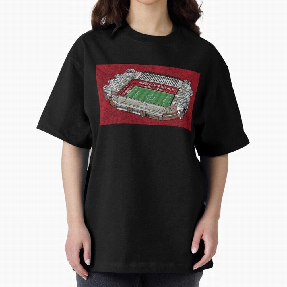 Old Trafford Manchester United Oversized T-Shirt Build FIFA World Cup 2026 USA Canada Mexico Spirit, Centered on Spain and Netherlands, Neymar, Football Festival Excitement, Trophy Ambitions, Country Rivalries and Star Player Buzz; Ideal for