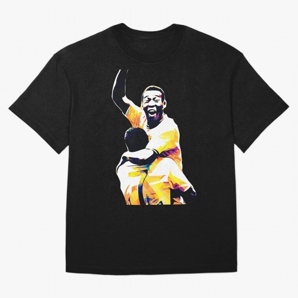 Pele Pop Art Oversized T-Shirt Celebrate Supporters United by FIFA World Cup 2026 USA Canada Mexico for Fans of Cristiano Ronaldo, Haaland and CR7 and England, Bringing Stadium Chants, National Pride, Trophy Dreams and Unforgettable Football