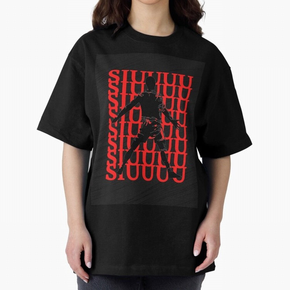 cristiano ronaldo siuuu Oversized T-Shirt Make Every Kick Count in FIFA World Cup 2026 for Fans of Messi and Cristiano Ronaldo and England, France and Netherlands, Bringing Game Day Rituals, Football Legends, Country Pride and the Road to the