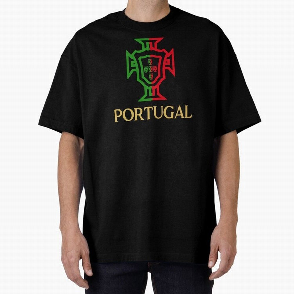 Portugal Tuga Gold Oversized T-Shirt Celebrate Fan Favorites in FIFA World Cup 2026 Group Stage Spirit, Connected to France, Neymar, Stadium Chants, National Pride, Trophy Dreams and Unforgettable Football Memories; Made for Die Hard Supporters,