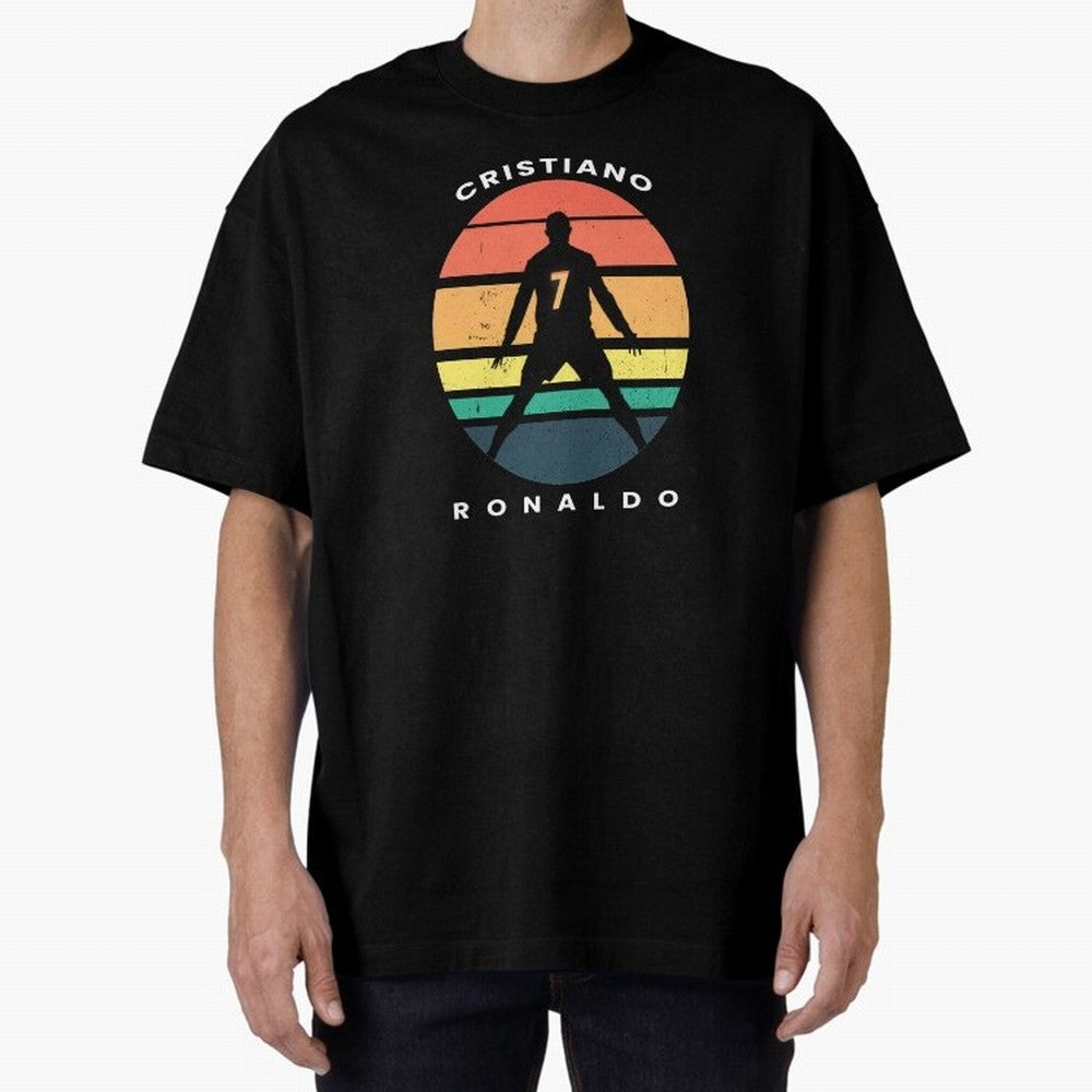 CRISTIANO RONALDO RETRO VINTAGE T-SHIRT Oversized T-Shirt Bring Match Day Fire to FIFA World Cup 2026 Group Stage with Neymar, Haaland and Cristiano Ronaldo, England Energy, Championship Spirit, Famous Goals, Roaring Crowds and International