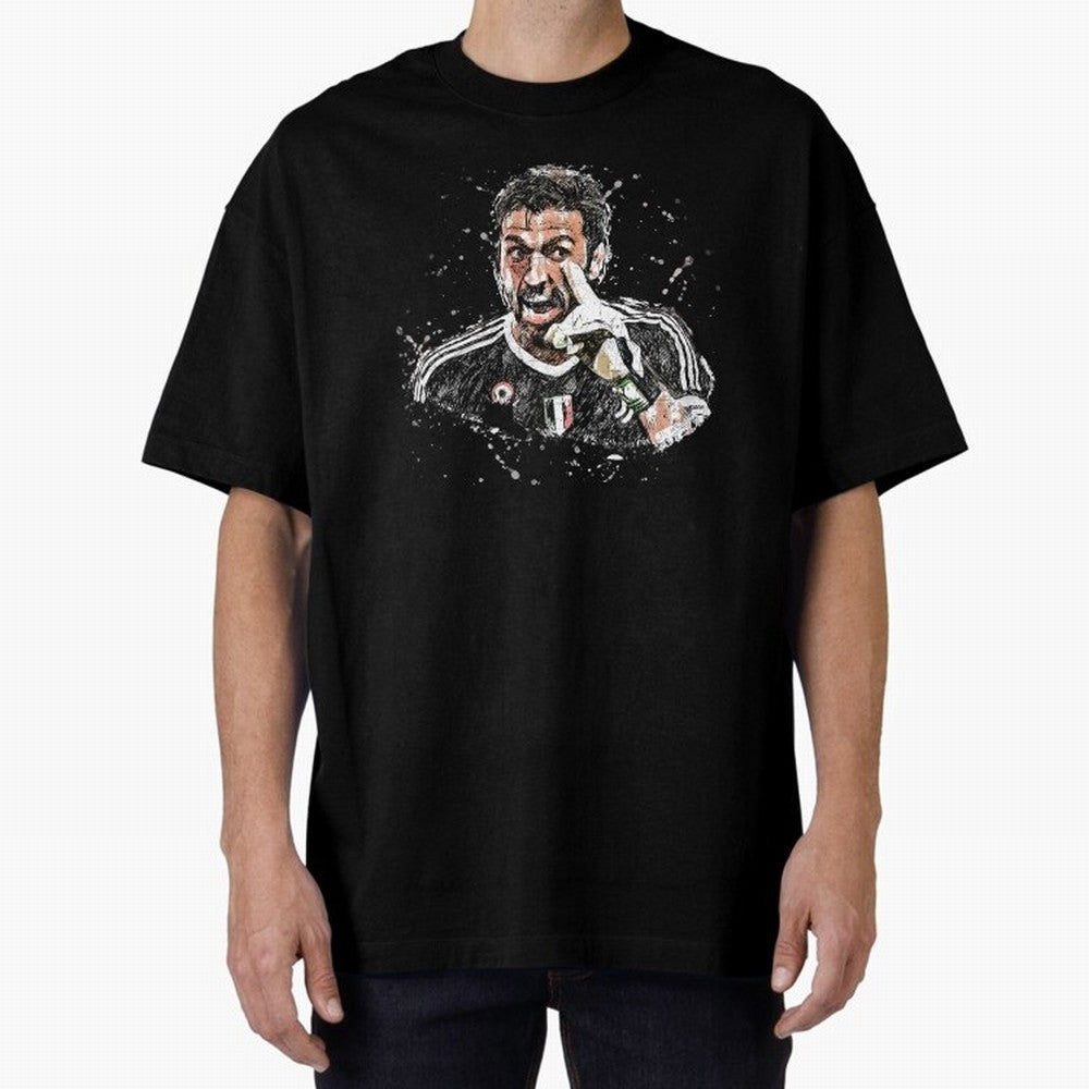 Buffon_Gianluigi Buffon Oversized T-Shirt Keep the Match Day Mood of FIFA World Cup 2026 USA Canada Mexico for Fans of Cristiano Ronaldo, Haaland and CR7 and England, France and Netherlands, Bringing Classic Soccer Heritage, Championship Pressure,