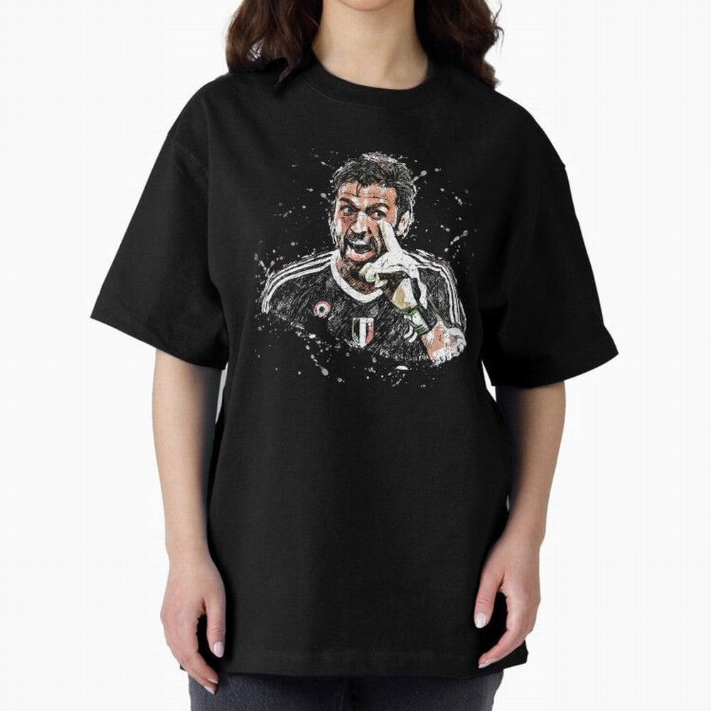 Buffon_Gianluigi Buffon Oversized T-Shirt Keep the Match Day Mood of FIFA World Cup 2026 USA Canada Mexico for Fans of Cristiano Ronaldo, Haaland and CR7 and England, France and Netherlands, Bringing Classic Soccer Heritage, Championship Pressure,