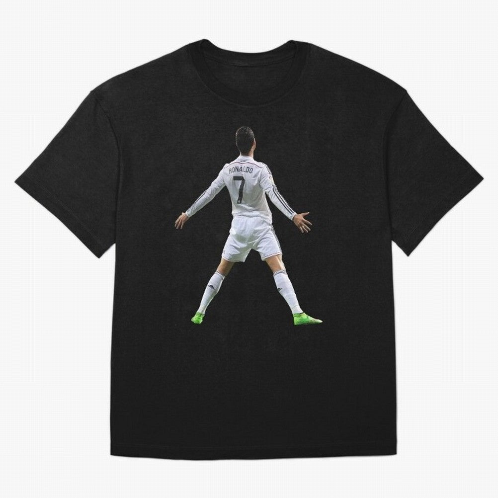 CR7 Oversized T-Shirt Follow the Final Road of FIFA World Cup 2026 Spirit, Capturing France and Portugal, Messi and Cristiano Ronaldo, Goal Celebration Energy, Supporter Heritage, Football Icons and Worldwide Tournament Joy; Ideal for Fans Who