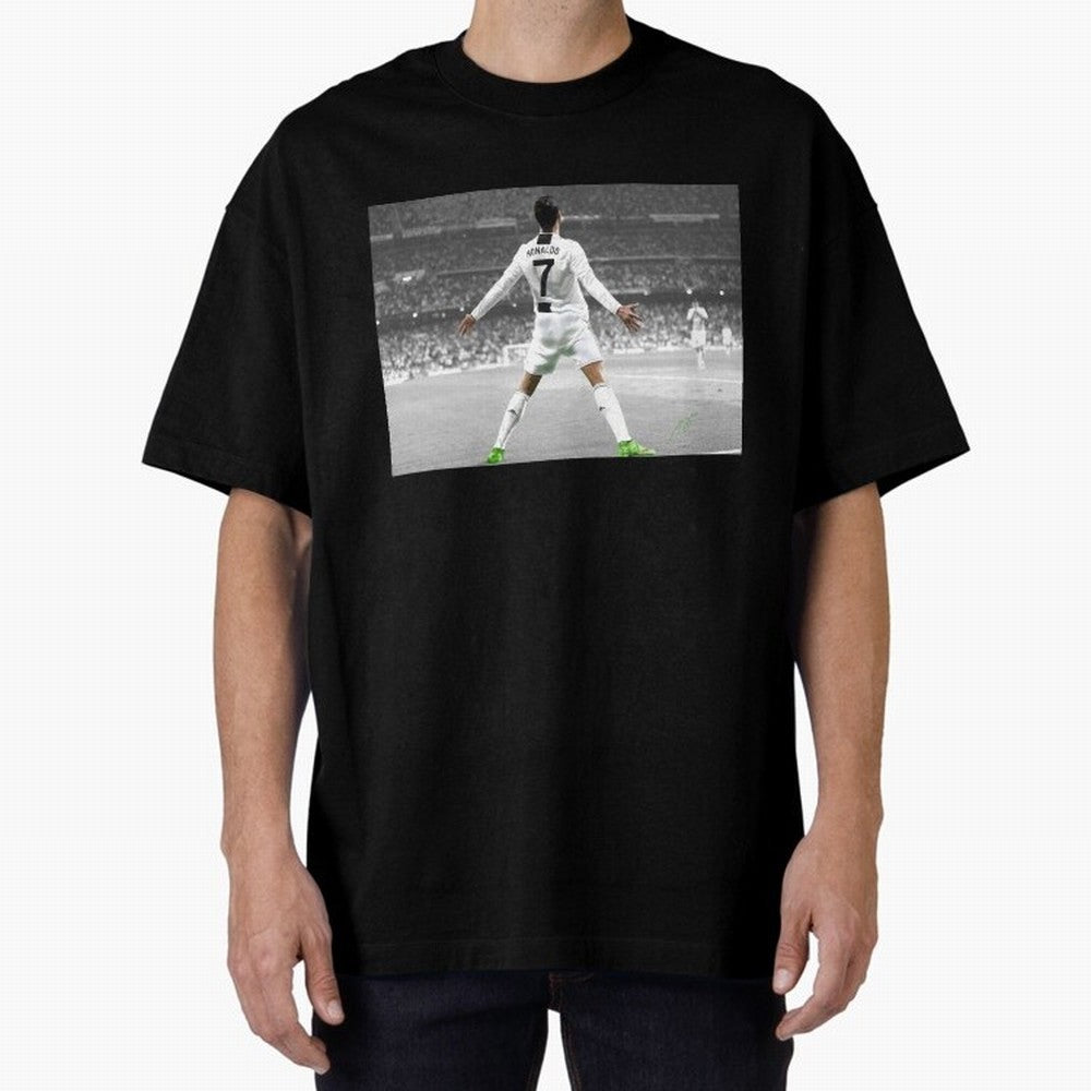 Cristiano Ronaldo Oversized T-Shirt Share the FIFA World Cup 2026 USA Canada Mexico Journey through Messi, CR7 and Mbappe Highlights, Portugal, Spain and Germany Pride, Worldwide Fan Energy, Dramatic Goals, Stadium Lights and Championship