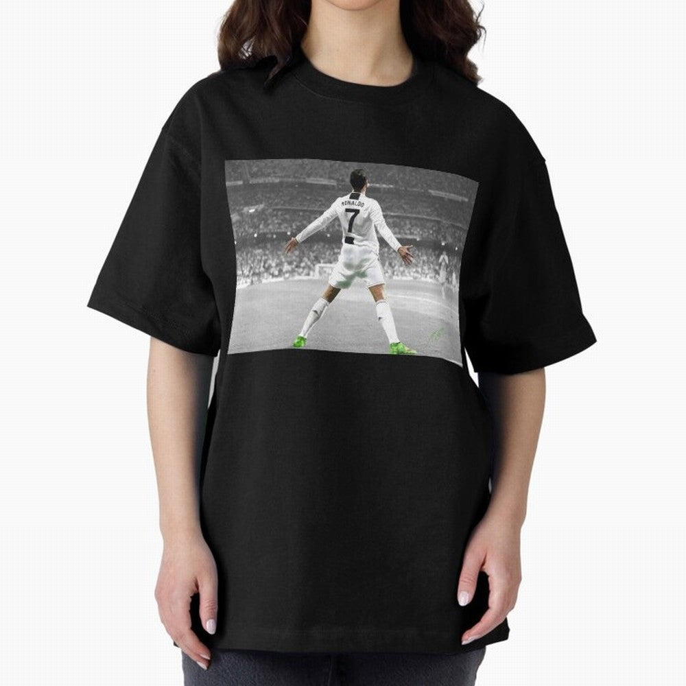 Cristiano Ronaldo Oversized T-Shirt Share the FIFA World Cup 2026 USA Canada Mexico Journey through Messi, CR7 and Mbappe Highlights, Portugal, Spain and Germany Pride, Worldwide Fan Energy, Dramatic Goals, Stadium Lights and Championship