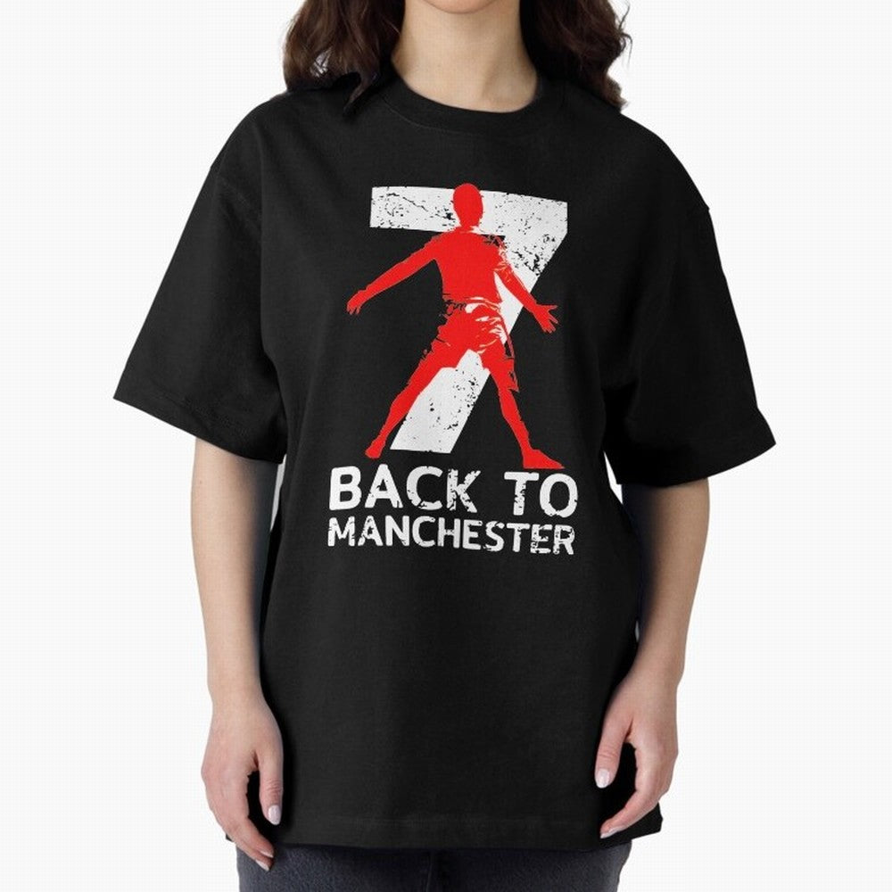 Men Back to manchester Welcome to manchester Oversized T-Shirt Share FIFA World Cup 2026 Group Stage for Fans of Mbappe and Neymar and England, Bringing Worldwide Fan Energy, Dramatic Goals, Stadium Lights and Championship Celebrations; Great for