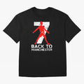 Men Back to manchester Welcome to manchester Oversized T-Shirt Share FIFA World Cup 2026 Group Stage for Fans of Mbappe and Neymar and England, Bringing Worldwide Fan Energy, Dramatic Goals, Stadium Lights and Championship Celebrations; Great for