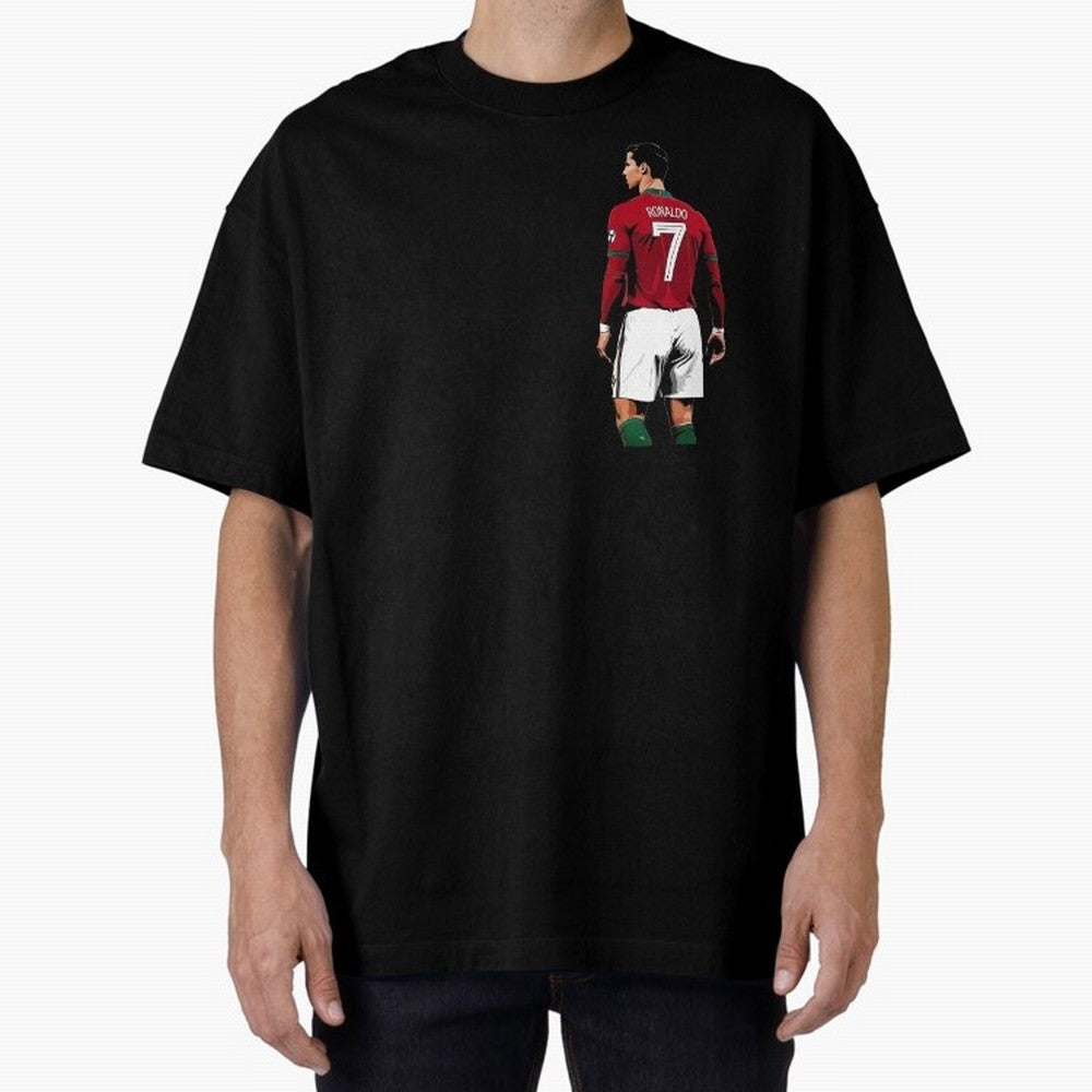 Cristiano Ronaldo inspired design Oversized T-Shirt Bring Bold Fan Energy to FIFA World Cup 2026 Celebrating Cristiano Ronaldo, Haaland and CR7, England Energy, Sports Nostalgia, International Competition, Famous Players and Unforgettable