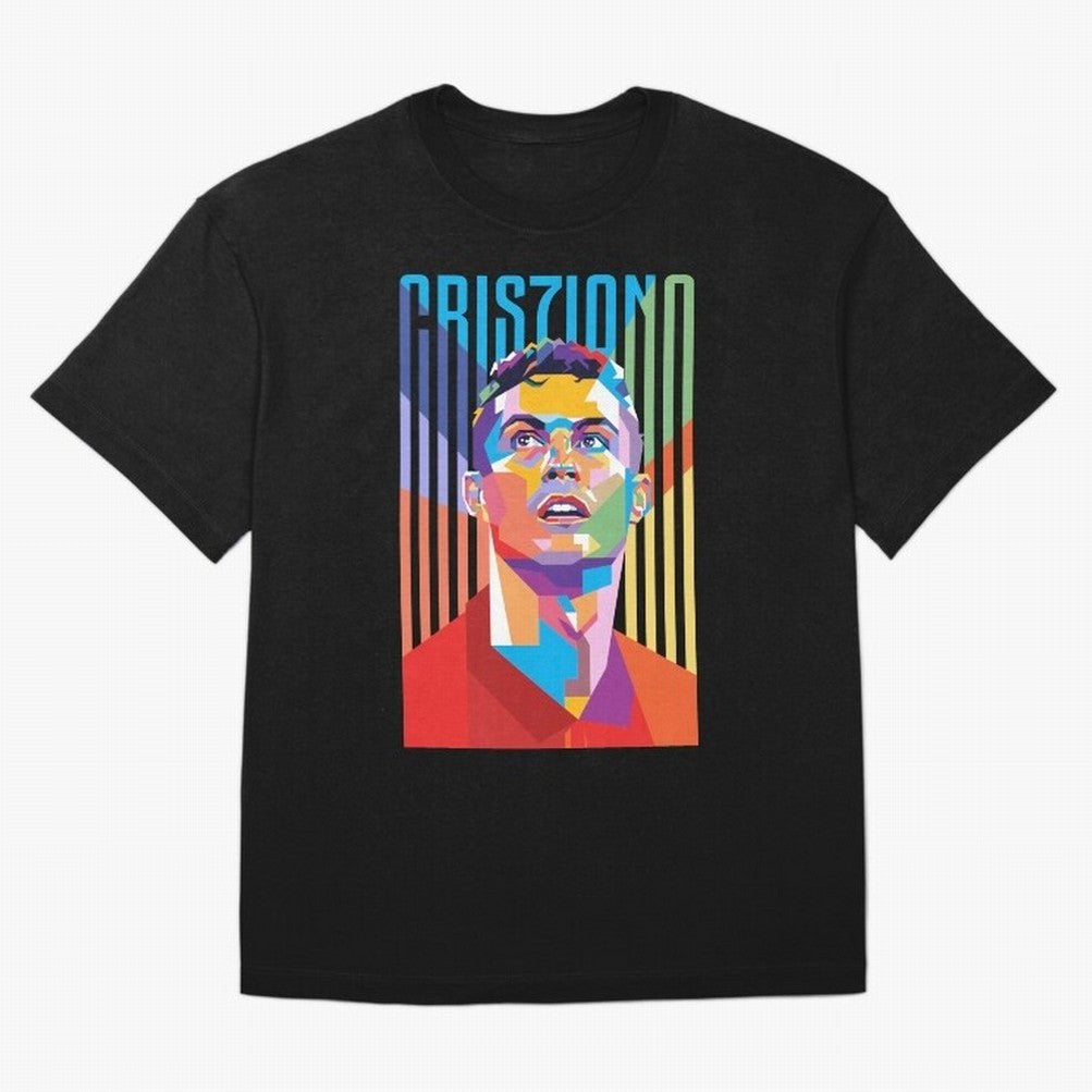 CR7 Pop Art Oversized T-Shirt Celebrate Classic Football Spirit in Match Day Hype around FIFA World Cup 2026, Neymar, Haaland and Cristiano Ronaldo, Brazil, Portugal and Argentina, Worldwide Fan Energy, Dramatic Goals, Stadium Lights and