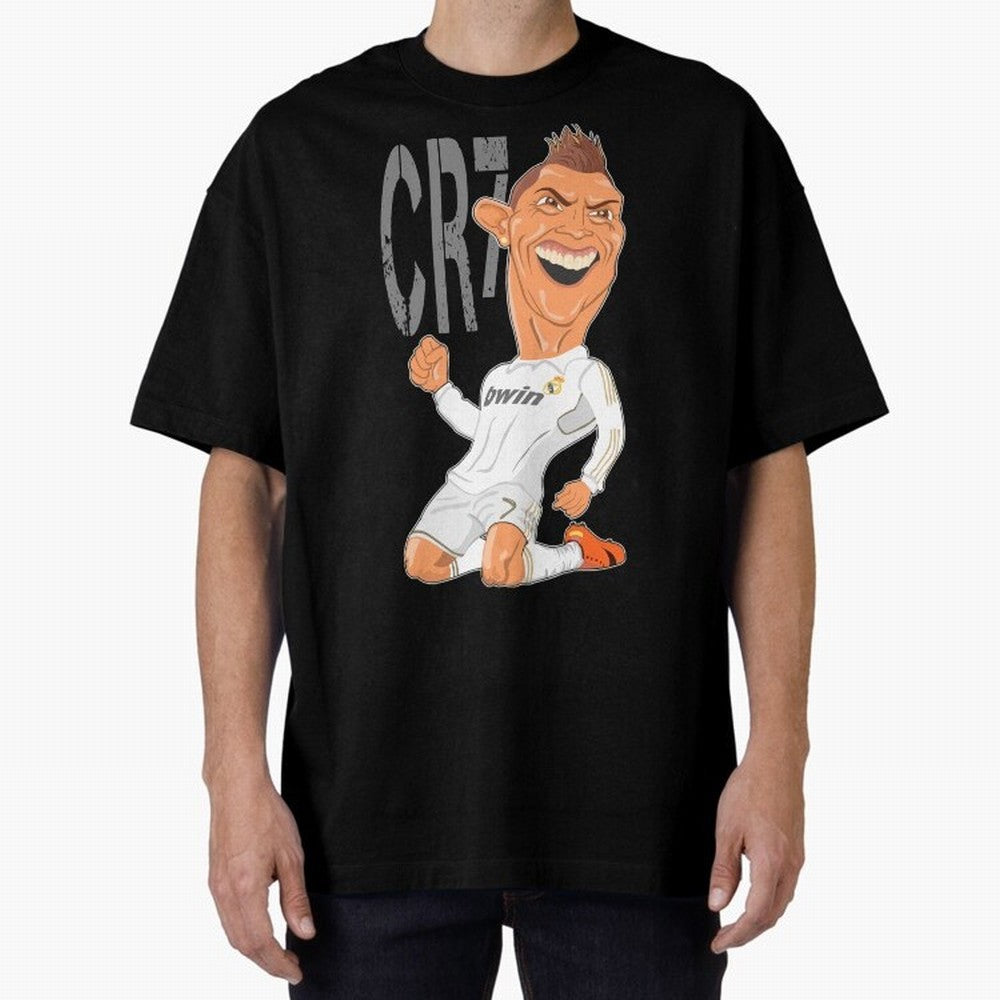 RONALDO Oversized T-Shirt Feel International Energy from Global Football Passion for FIFA World Cup 2026 Group Stage, Highlighting Messi, Neymar and Mbappe, Brazil, Champion Mindset, Group Stage Buzz, Knockout Tension and Passionate Fan Culture;