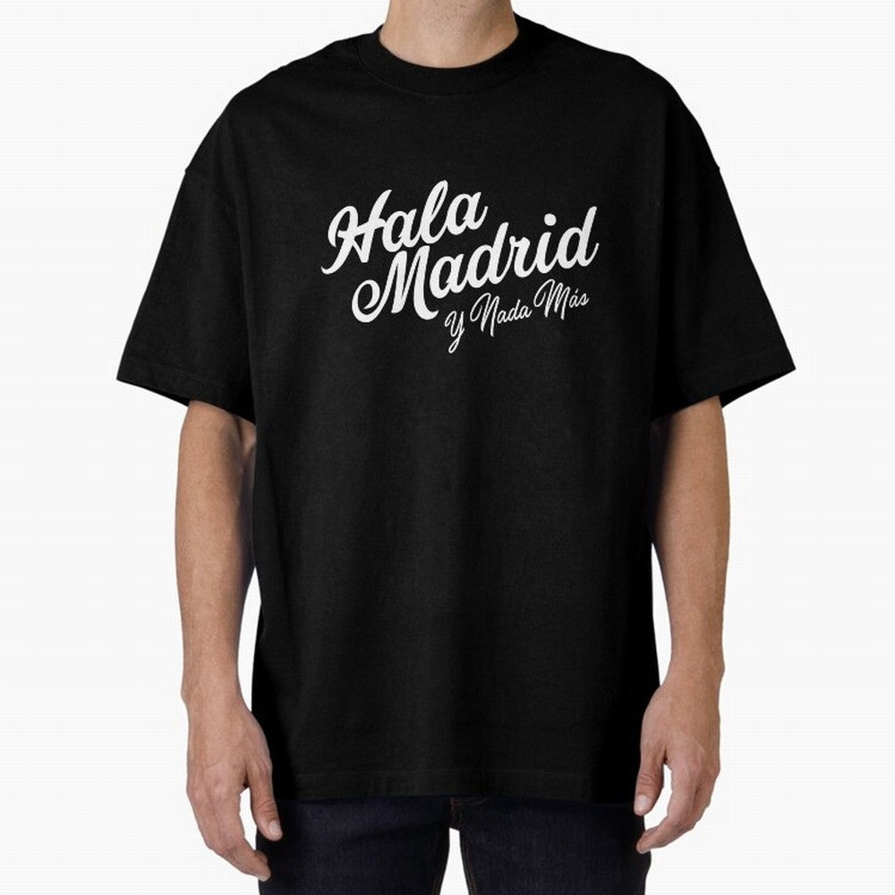 HALA MADRID Oversized T-Shirt Relive FIFA World Cup 2026 USA Canada Mexico Inspired by Haaland, Spain and Netherlands Energy, Goal Celebration Energy, Supporter Heritage, Football Icons and Worldwide Tournament Joy; Ideal for Football Dads,