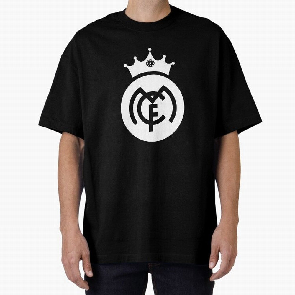 King of Kings Real-Madrid Oversized T-Shirt Stand with FIFA World Cup 2026 USA Canada Mexico Spirit, Highlighting England, Neymar, Haaland and Cristiano Ronaldo, Retro Football Energy, Iconic Rivalries, Trophy Chase Drama and Stadium Atmosphere;