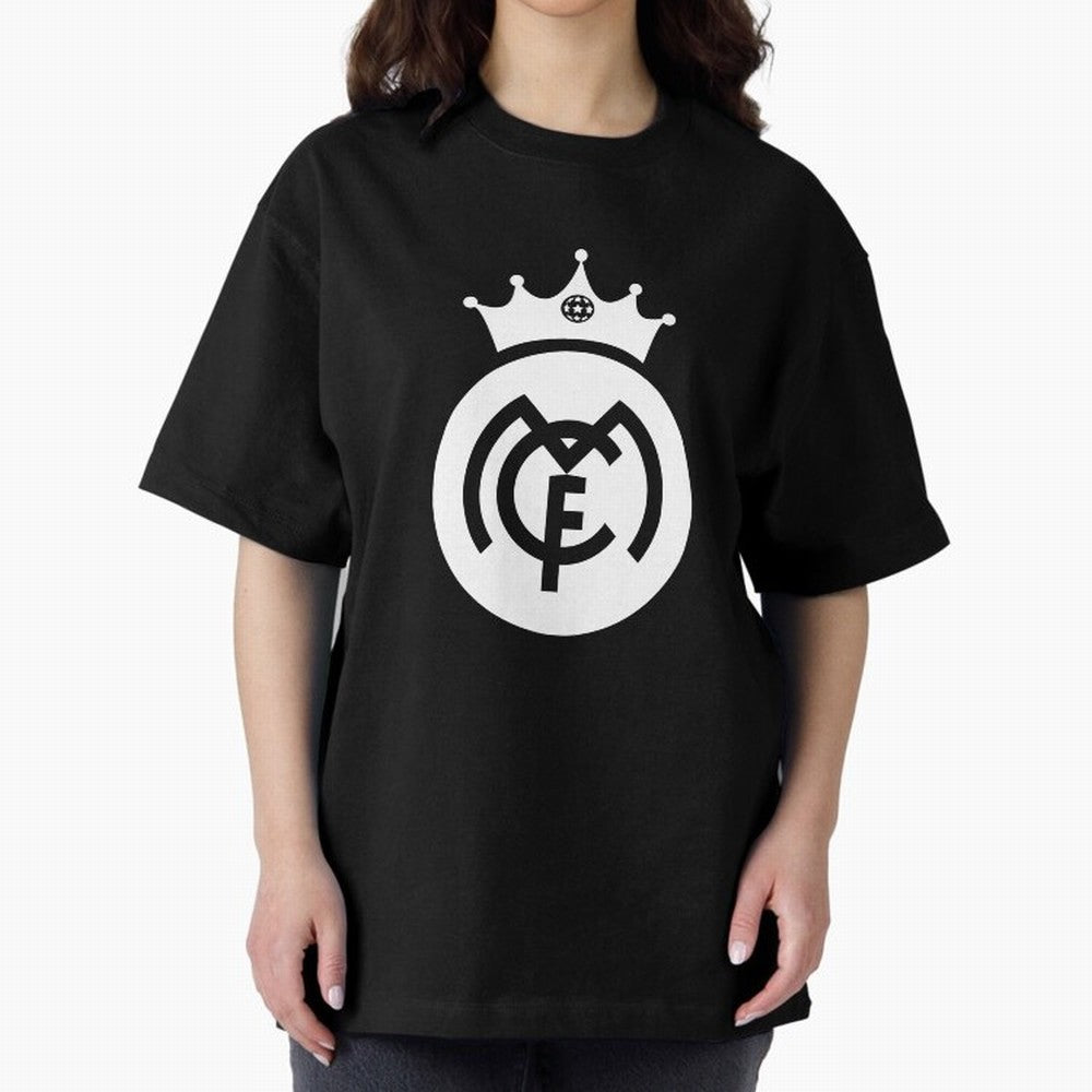 King of Kings Real-Madrid Oversized T-Shirt Stand with FIFA World Cup 2026 USA Canada Mexico Spirit, Highlighting England, Neymar, Haaland and Cristiano Ronaldo, Retro Football Energy, Iconic Rivalries, Trophy Chase Drama and Stadium Atmosphere;