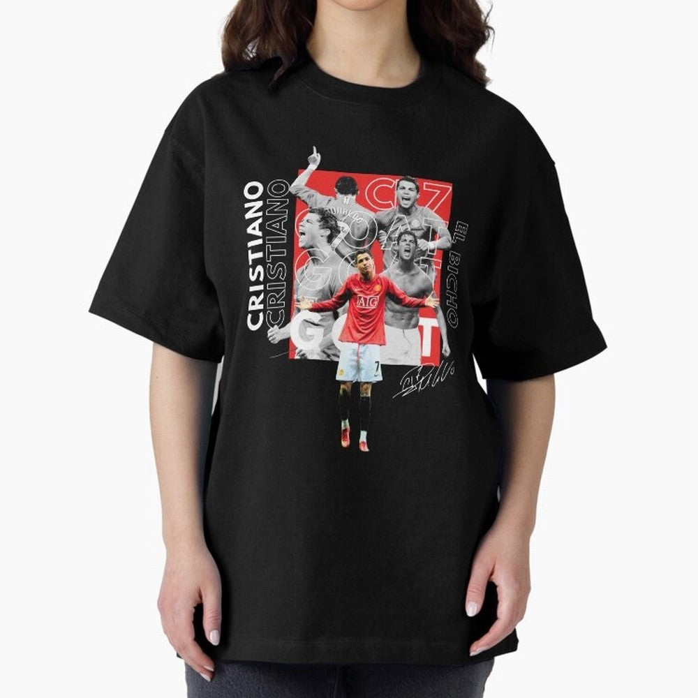 Cristiano Ronaldo CR7 Oversized T-Shirt Bring Global Tournament Vibes to Match Day Hype around FIFA World Cup 2026 USA Canada Mexico, Messi, CR7 and Mbappe, Argentina, Football Festival Excitement, Trophy Ambitions, Country Rivalries and Star