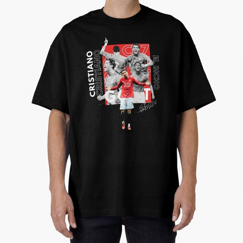 Cristiano Ronaldo CR7 Oversized T-Shirt Bring Global Tournament Vibes to Match Day Hype around FIFA World Cup 2026 USA Canada Mexico, Messi, CR7 and Mbappe, Argentina, Football Festival Excitement, Trophy Ambitions, Country Rivalries and Star