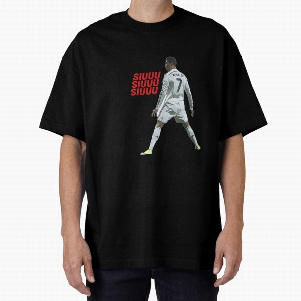 SIUUU #25 Oversized T-Shirt Make Game Day About Match Day Hype around FIFA World Cup 2026, Haaland and Mbappe, Argentina, Football History, Final Match Energy, Crowd Noise and Once in a Lifetime Moments; Made for Die Hard Supporters, Soccer Lovers,