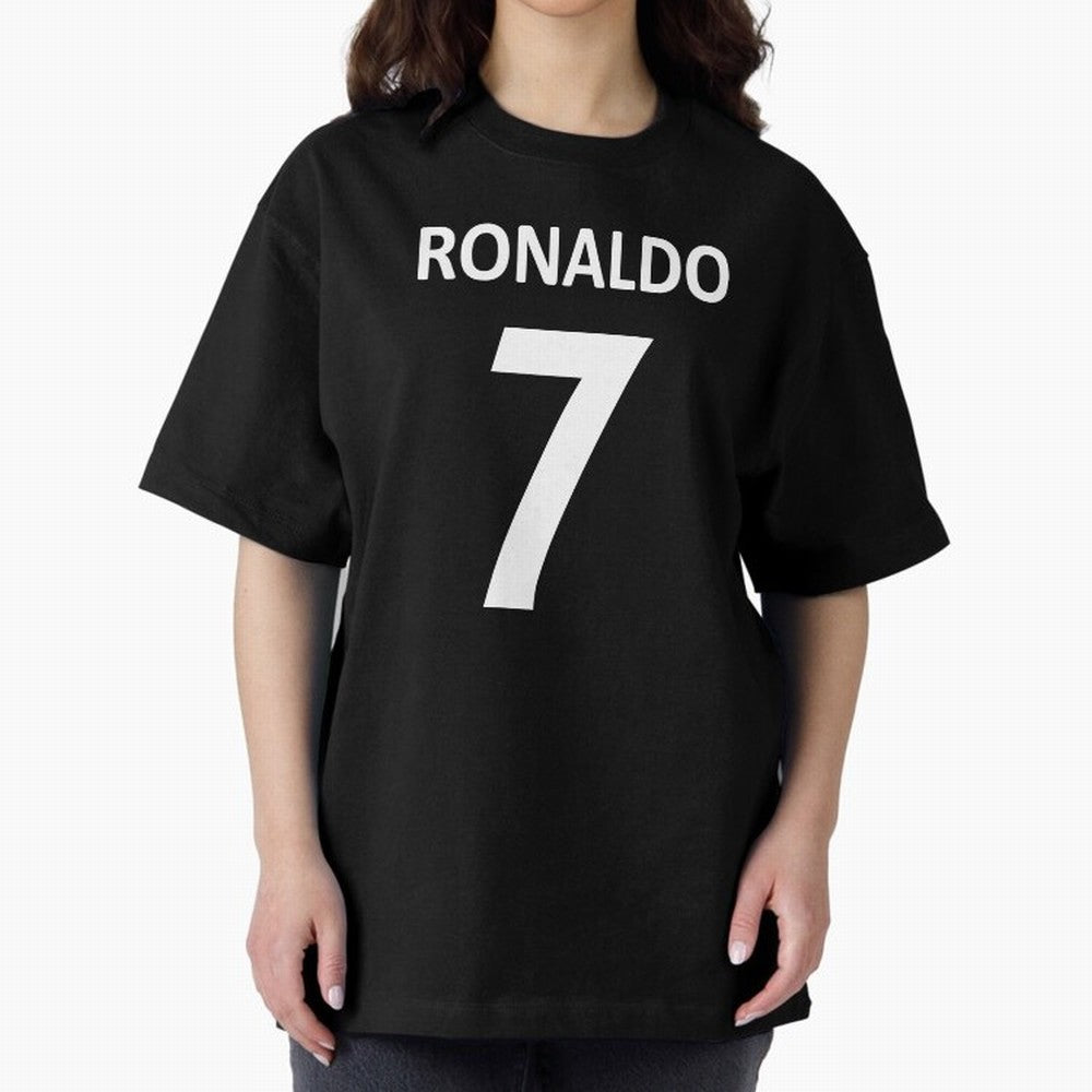 RONALDO NO.7 Oversized T-Shirt Bring a Vintage Feel to the FIFA World Cup 2026 Group Stage Journey through Haaland Highlights, Brazil Pride, Vintage Soccer Flavor, Modern Football Stars, National Flags and Final Night Emotion; Built for Supporters