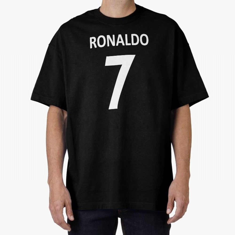 RONALDO NO.7 Oversized T-Shirt Bring a Vintage Feel to the FIFA World Cup 2026 Group Stage Journey through Haaland Highlights, Brazil Pride, Vintage Soccer Flavor, Modern Football Stars, National Flags and Final Night Emotion; Built for Supporters