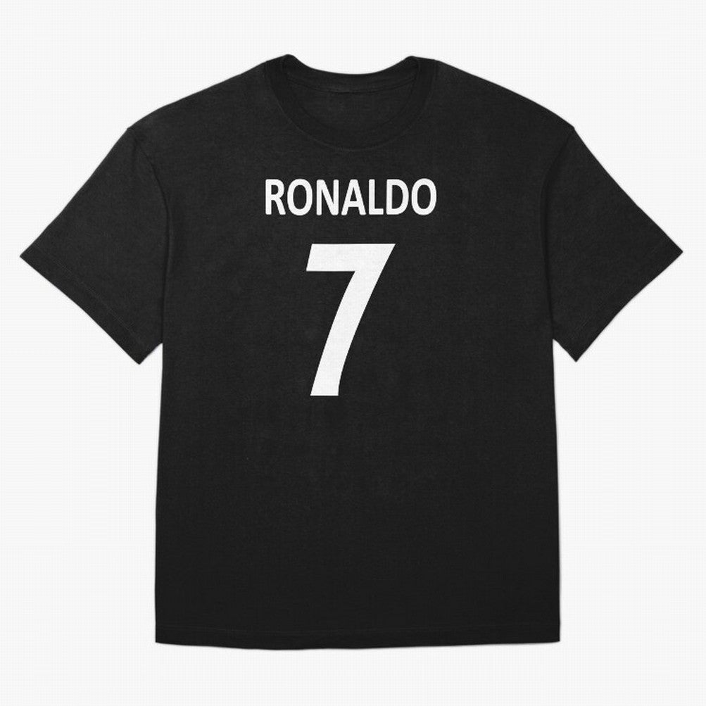 RONALDO NO.7 Oversized T-Shirt Bring a Vintage Feel to the FIFA World Cup 2026 Group Stage Journey through Haaland Highlights, Brazil Pride, Vintage Soccer Flavor, Modern Football Stars, National Flags and Final Night Emotion; Built for Supporters