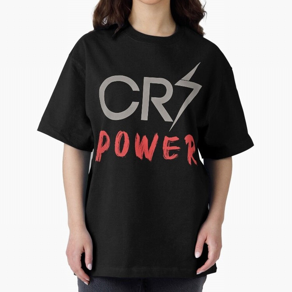 CR7 Power 2 Oversized T-Shirt Stand Out with Spirit from FIFA World Cup 2026 Spirit, Centered on Portugal, Cristiano Ronaldo, Stadium Chants, National Pride, Trophy Dreams and Unforgettable Football Memories; Made for Collectors Who Enjoy Iconic