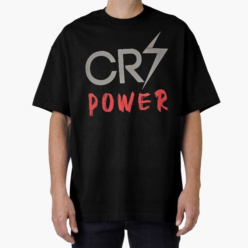 CR7 Power 2 Oversized T-Shirt Stand Out with Spirit from FIFA World Cup 2026 Spirit, Centered on Portugal, Cristiano Ronaldo, Stadium Chants, National Pride, Trophy Dreams and Unforgettable Football Memories; Made for Collectors Who Enjoy Iconic