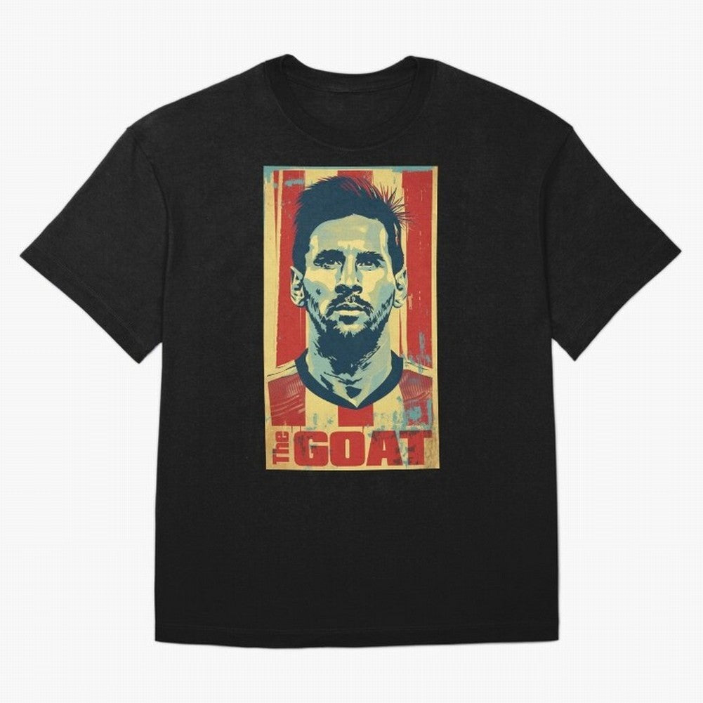 Messi The GOAT Graphic poster design Oversized T-Shirt Bring Legendary Rivalry Energy to Match Day Hype around FIFA World Cup 2026, Cristiano Ronaldo, England and Germany, Champion Mindset, Group Stage Buzz, Knockout Tension and Passionate Fan
