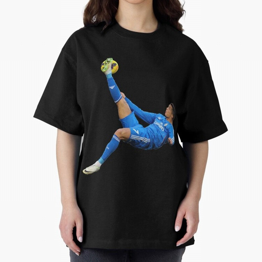 cristiano ronaldo Oversized T-Shirt Follow the Final Road of Match Day Hype around FIFA World Cup 2026 USA Canada Mexico, Messi, CR7 and Mbappe, Portugal, Soccer Culture, Superstar Moments, National Team Dreams and Competitive Fire; Created for