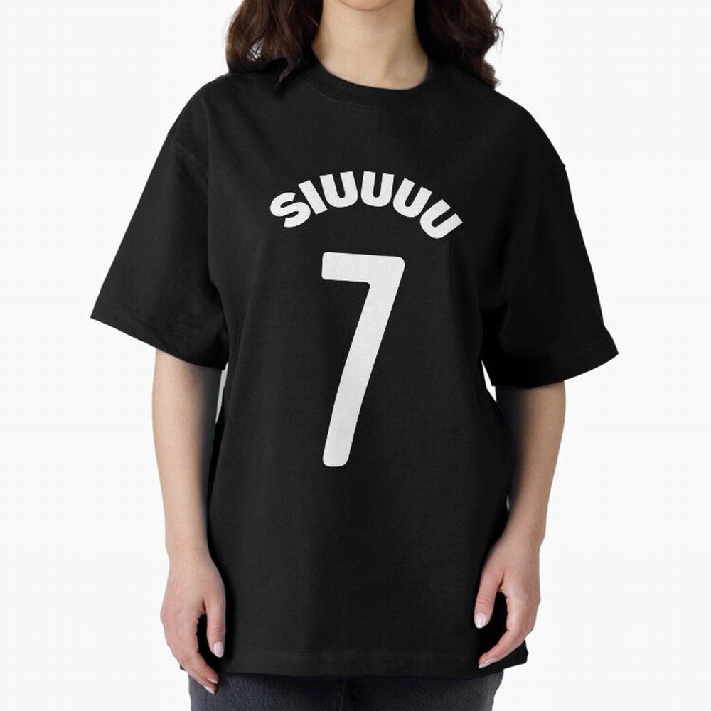 SIUUU Oversized T-Shirt Join the Countdown to FIFA World Cup 2026 USA Canada Mexico with Neymar, Haaland and Cristiano Ronaldo, Brazil, Portugal and Argentina Energy, Classic Soccer Heritage, Championship Pressure, Fan Loyalty and International