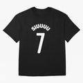 SIUUU Oversized T-Shirt Join the Countdown to FIFA World Cup 2026 USA Canada Mexico with Neymar, Haaland and Cristiano Ronaldo, Brazil, Portugal and Argentina Energy, Classic Soccer Heritage, Championship Pressure, Fan Loyalty and International