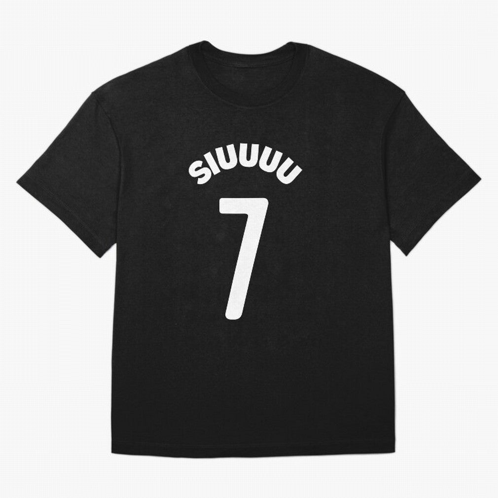 SIUUU Oversized T-Shirt Join the Countdown to FIFA World Cup 2026 USA Canada Mexico with Neymar, Haaland and Cristiano Ronaldo, Brazil, Portugal and Argentina Energy, Classic Soccer Heritage, Championship Pressure, Fan Loyalty and International