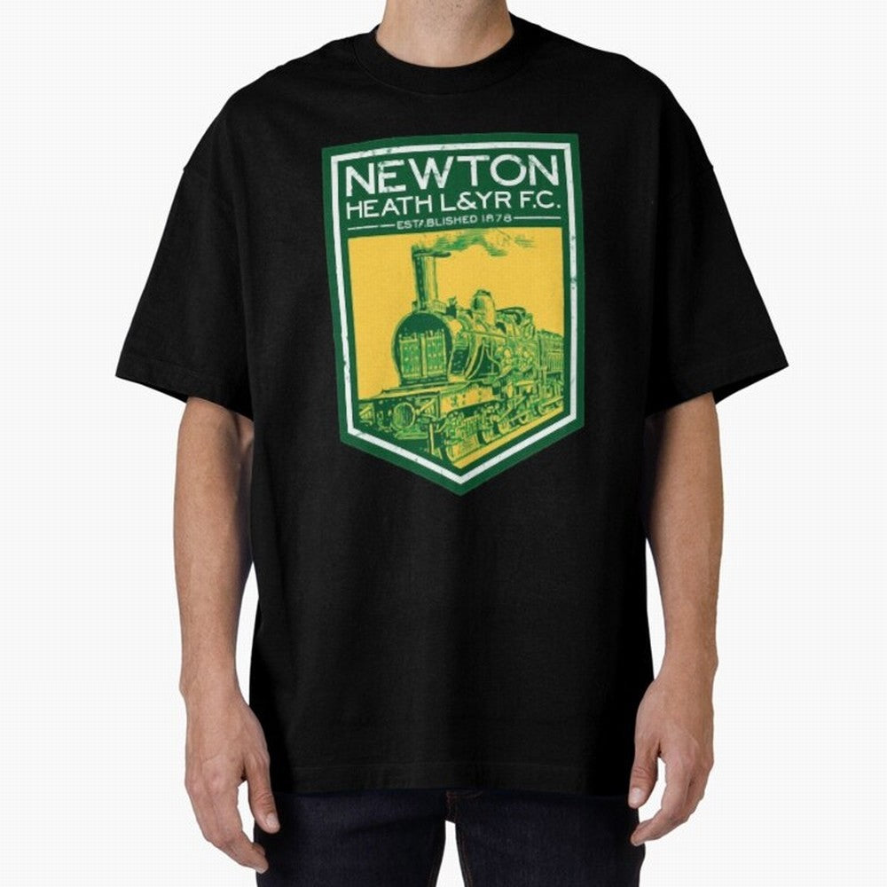 Manchester United Newton Heath 1878 Oversized T-Shirt Upgrade the FIFA World Cup 2026 Journey through Messi, CR7 and Mbappe Highlights, Netherlands Pride, Stadium Chants, National Pride, Trophy Dreams and Unforgettable Football Memories; Great for