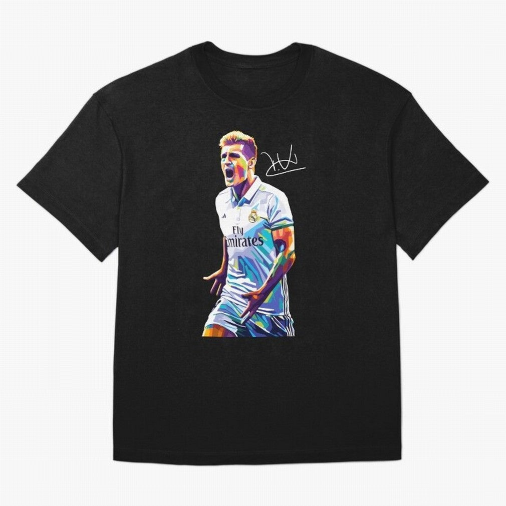 Kroos Footballer Wpap Art Oversized T-Shirt Support the Legends of FIFA World Cup 2026 Spirit, Driven by Brazil, Portugal and Argentina, Cristiano Ronaldo, Stadium Memories, Football Loyalty, International Chants and Championship Tradition; Great