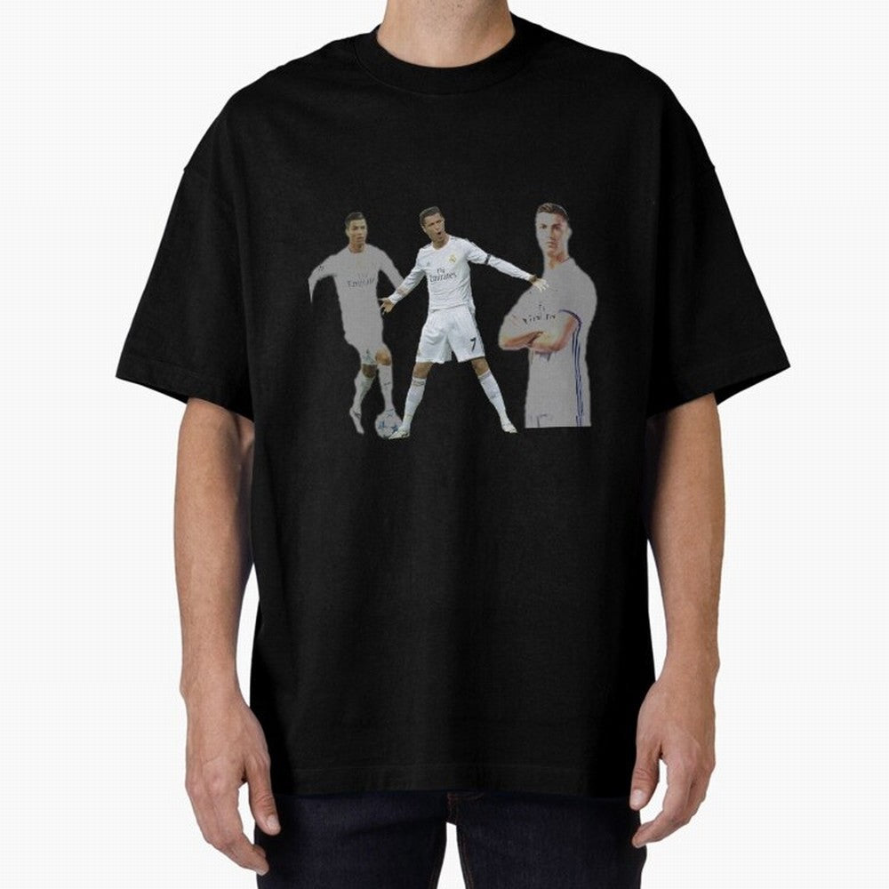 RONALDO Oversized T-Shirt Represent Fans Who Live for Global Football Passion for FIFA World Cup 2026 Group Stage, Made for Messi, Neymar and Mbappe, France and Portugal, Football Festival Excitement, Trophy Ambitions, Country Rivalries and Star