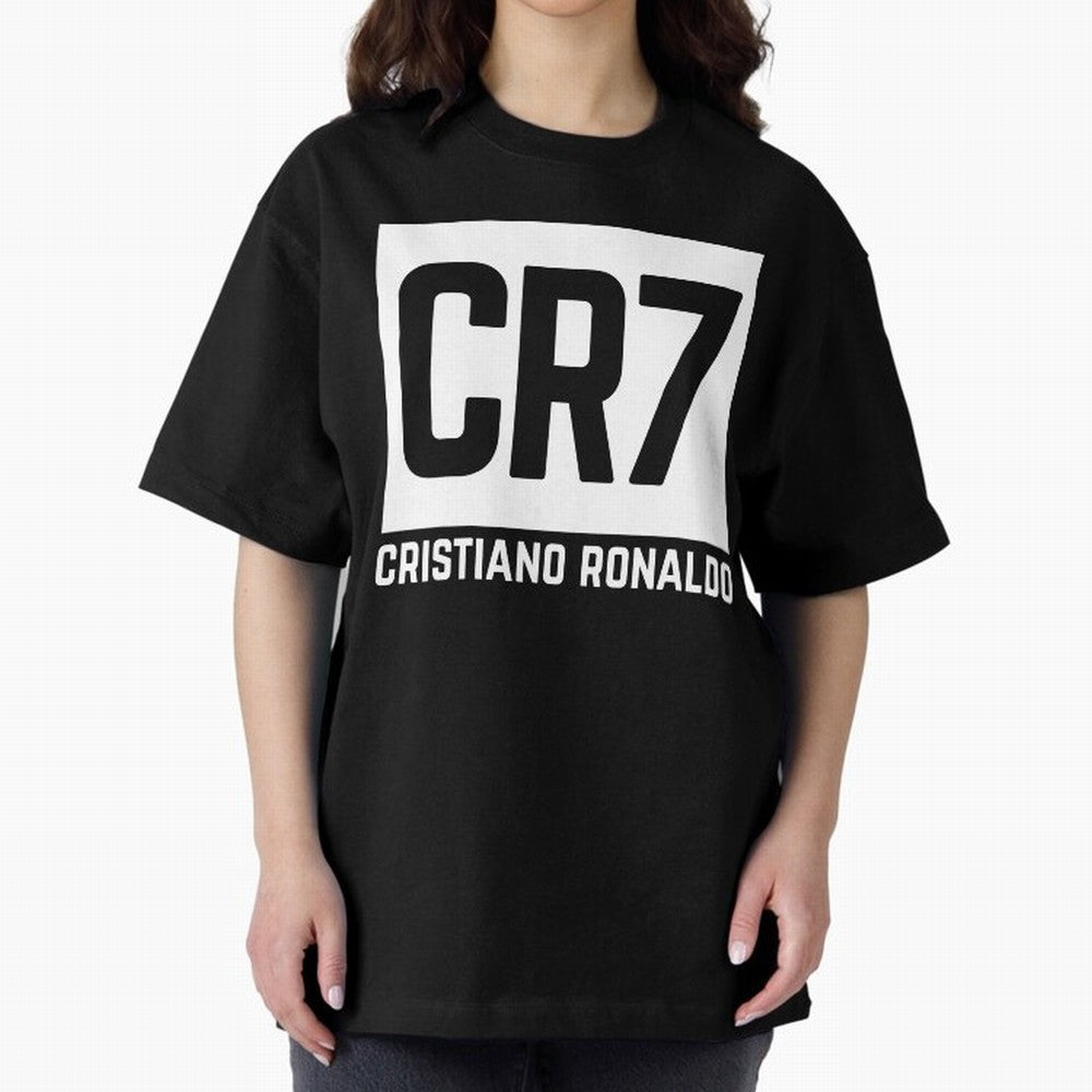 Cristiano Ronaldo white Oversized T-Shirt Relive the Noise and Pride of FIFA World Cup 2026 Inspired by Messi, CR7 and Mbappe, Argentina and Brazil Energy, Classic Soccer Heritage, Championship Pressure, Fan Loyalty and International Pride; Perfect