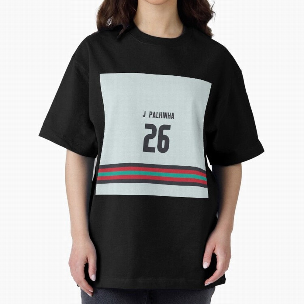 Palhinha Portugal Away Oversized T-Shirt Support Iconic Players in FIFA World Cup 2026 for Fans of Cristiano Ronaldo and England and Germany, Bringing Global Supporter Spirit, Legendary Goals, National Colors and Tournament Celebration; Made for