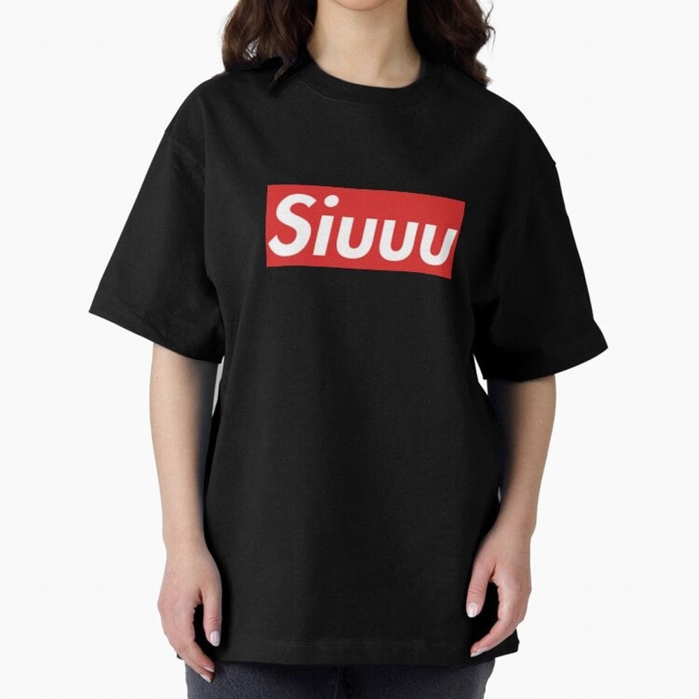 Siuu Oversized T-Shirt Step into FIFA World Cup 2026 for Fans of CR7 and Portugal, Bringing Match Day Excitement, Supporter Culture, Golden Goals and Global Football Passion; Perfect for People Who Love Argentina, Brazil, France, England, Germany,