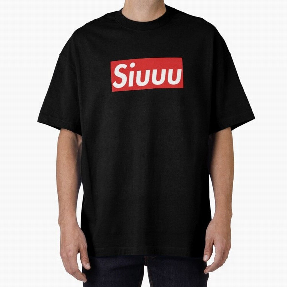 Siuu Oversized T-Shirt Step into FIFA World Cup 2026 for Fans of CR7 and Portugal, Bringing Match Day Excitement, Supporter Culture, Golden Goals and Global Football Passion; Perfect for People Who Love Argentina, Brazil, France, England, Germany,
