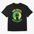 Love United Hate Glazer Oversized T-Shirt Celebrate Fan Culture around Match Day Hype around FIFA World Cup 2026 Group Stage, Messi, Neymar and Mbappe, England, France and Netherlands, Football Passion, Legendary Performances, Festival Vibes and