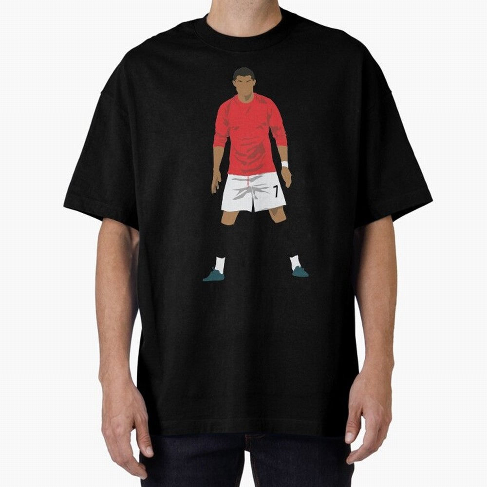 Cristiano Ronaldo MUFC Oversized T-Shirt Remember Iconic Moments from the FIFA World Cup 2026 USA Canada Mexico Journey through Neymar Highlights, Brazil, Portugal and Argentina Pride, Sports Nostalgia, International Competition, Famous Players and